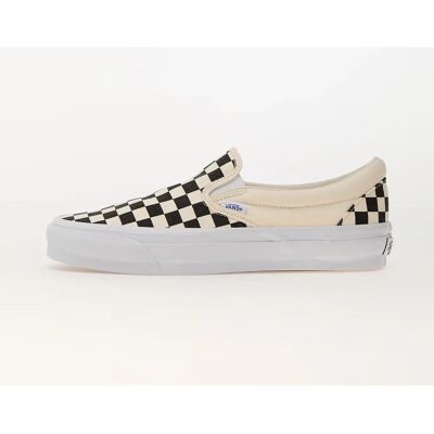 Sneakers Vans Off-White & Black Slip-On Reissue 98 - Alte, Quadri, Colletto imbottito - Scarpe Sneakers Vans Off-White & Black Slip-On Reissue 98 - Alte, Quadri, Colletto imbottito - Scarpe