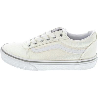 Vans Ward Glitter Vita Barndoms Sneakers - Skor Vans Ward Glitter Vita Barndoms Sneakers - Skor