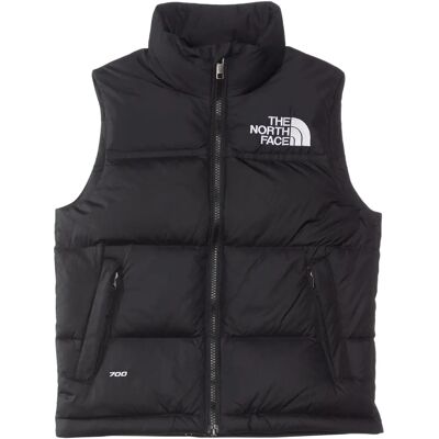 The North Face Kids Czarny 1996 Retro Nuptse puchowa kamizelka - XS The North Face Kids Czarny 1996 Retro Nuptse puchowa kamizelka - XS