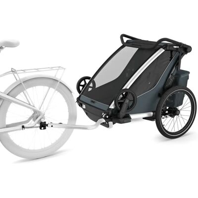 Carrello Bici Thule Faded Khaki - Chariot Cross 2 Doppio Carrello Bici Thule Faded Khaki - Chariot Cross 2 Doppio