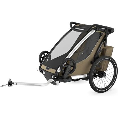 Thule Chariot Cross 2 - Carrozzina per bambini - Verde oliva / Nero Thule Chariot Cross 2 - Carrozzina per bambini - Verde oliva / Nero