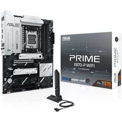 ASUS Prime X870-P WIFI - Motherboard - AMD X870, DDR5, WiFi 7, ATX ASUS Prime X870-P WIFI - Motherboard - AMD X870, DDR5, WiFi 7, ATX