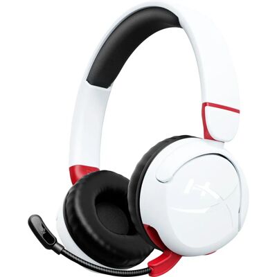 Fone de ouvido de jogos HyperX Cloud Mini sem fio - Branco - Com microfone Fone de ouvido de jogos HyperX Cloud Mini sem fio - Branco - Com microfone