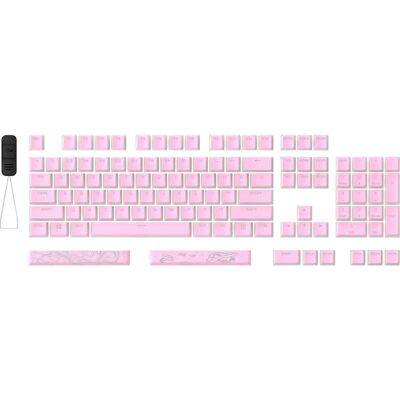 HyperX Pudding Keycaps 2 - Pink - US Layout - Näppäimistön näppäinsetti, PBT, Täydellinen Set HyperX Pudding Keycaps 2 - Pink - US Layout - Näppäimistön näppäinsetti, PBT, Täydellinen Set