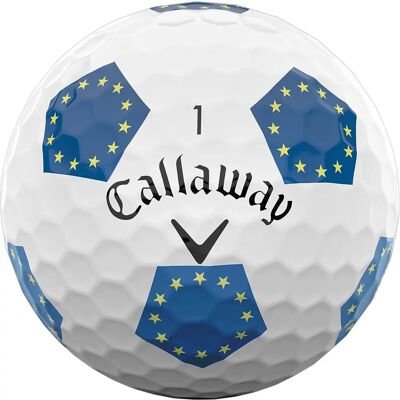 Ballons de golf Callaway Chrome Soft Truvis Ryder Cup - Adultes - Publicité Ballons de golf Callaway Chrome Soft Truvis Ryder Cup - Adultes - Publicité