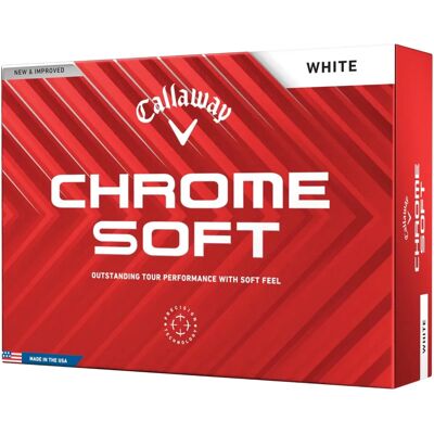Piłki golfowe Callaway Chrome Soft - Białe Piłki golfowe Callaway Chrome Soft - Białe