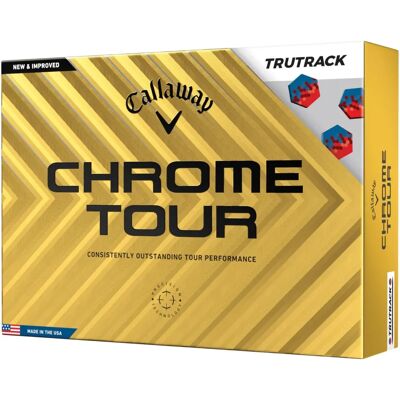 Piłki golfowe Callaway Chrome Tour TruTrack - Białe Piłki golfowe Callaway Chrome Tour TruTrack - Białe