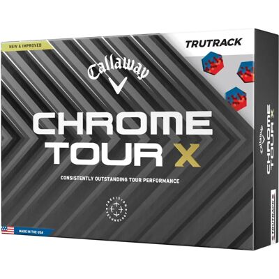 Callaway Chrome Tour X TruTrack Golfbälle - Weiß Callaway Chrome Tour X TruTrack Golfbälle - Weiß