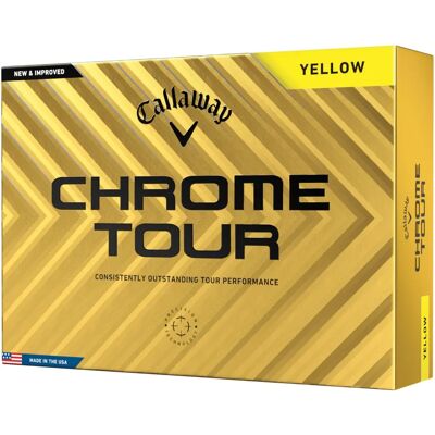 Callaway Chrome Tour Golf Balls - Yellow - Unisex - Basic - Product Type: Golf Balls Callaway Chrome Tour Golf Balls - Yellow - Unisex - Basic - Product Type: Golf Balls