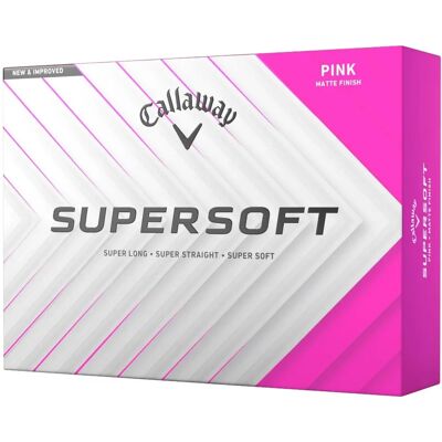 Callaway Supersoft Rosa Golfballer - Golfballer Callaway Supersoft Rosa Golfballer - Golfballer