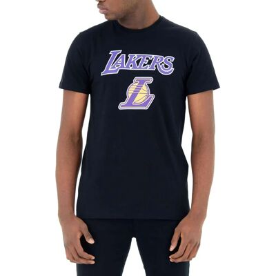 New Era LA Lakers Black T-shirt - T-shirt New Era LA Lakers Black T-shirt - T-shirt