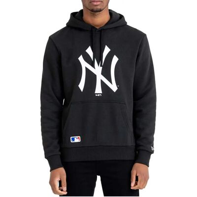 Yankees New Era Pulóver Fekete Fehér - MLB Hoodie Yankees New Era Pulóver Fekete Fehér - MLB Hoodie