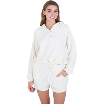 Hurley Trista Henley Hoodie Whisper White - Sweat à capuche Hurley Trista Henley Hoodie Whisper White - Sweat à capuche