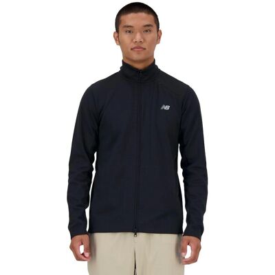 New Balance Tech Knit Full Zip - Pustende, Regulær Passform, Sidelommer New Balance Tech Knit Full Zip - Pustende, Regulær Passform, Sidelommer