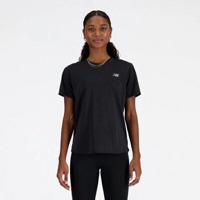 New Balance WT41253 Svart sport-T-shirt - T-shirt New Balance WT41253 Svart sport-T-shirt - T-shirt