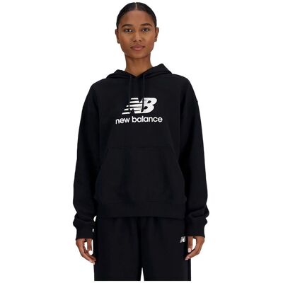 Φούτερ με κουκούλα New Balance - French Terry Logo Hoodie - Μαύρο XS Φούτερ με κουκούλα New Balance - French Terry Logo Hoodie - Μαύρο XS