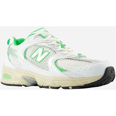 New Balance Białe i Zielone 530 Buty - Białe/Palma - Rozmiar: US 10 Kobiety / US 8.5 Mężczyźni New Balance Białe i Zielone 530 Buty - Białe/Palma - Rozmiar: US 10 Kobiety / US 8.5 Mężczyźni