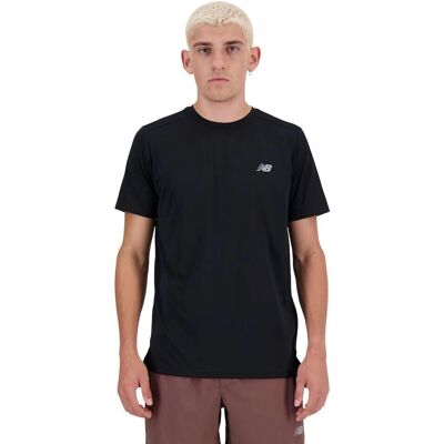 New Balance MT41222 Svart sport T-shirt med kort ärm New Balance MT41222 Svart sport T-shirt med kort ärm