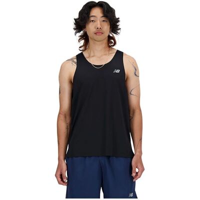 New Balance MT41220 Schwarzes ärmelloses Sport-T-Shirt - T-Shirt New Balance MT41220 Schwarzes ärmelloses Sport-T-Shirt - T-Shirt