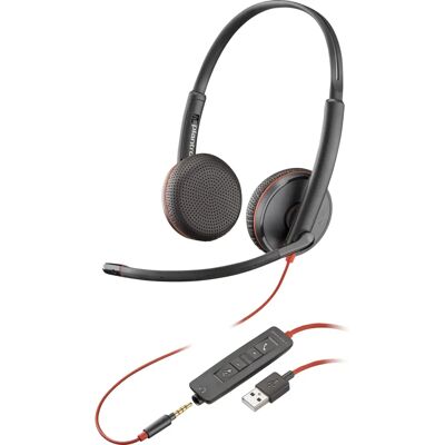 Poly Blackwire C3225 - NOIR - Publicité Poly Blackwire C3225 - NOIR - Publicité