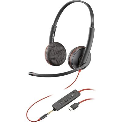 Poly Blackwire C3225 - NOIR - Publicité Poly Blackwire C3225 - NOIR - Publicité