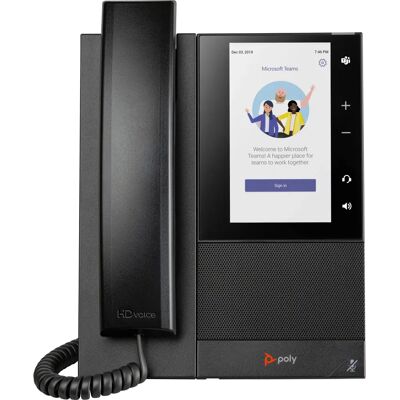 Poly CCX 505 Téléphone multimédia d'entreprise pour Microsoft Teams et PoE activé Poly CCX 505 Téléphone multimédia d'entreprise pour Microsoft Teams et PoE activé