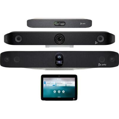 Système de vidéoconférence tout-en-un POLY X50 - Barre vidéo - Publicité Système de vidéoconférence tout-en-un POLY X50 - Barre vidéo - Publicité