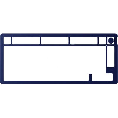 HyperX Alloy Rise 75 Marineblauer Top-Plate - Tastaturrahmen HyperX Alloy Rise 75 Marineblauer Top-Plate - Tastaturrahmen