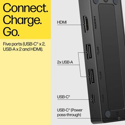 HP USB-C Utazó Központ - Kompakt, sokoldalú a mobil kapcsolatért HP USB-C Utazó Központ - Kompakt, sokoldalú a mobil kapcsolatért