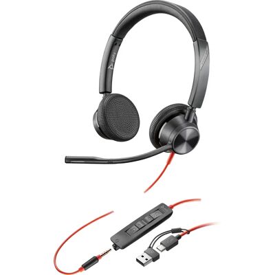 Poly BW 3325 USB-C HS +3.5MMP - ČERNÁ Poly BW 3325 USB-C HS +3.5MMP - ČERNÁ