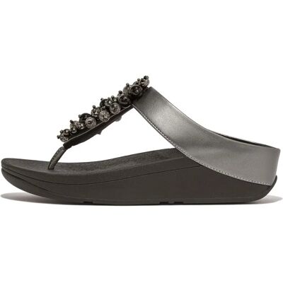 Fitflop Fino Bauble-Bead Toe-Post Slides noir Fitflop Fino Bauble-Bead Toe-Post Slides noir