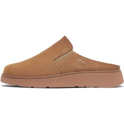 Fitflop Leather Brown Clogs - Casual Shoes for Women Fitflop Leather Brown Clogs - Casual Shoes for Women
