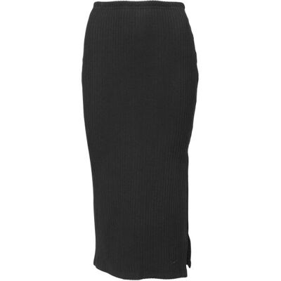 Fustă midi din tricot cu model în canelură Nike Sportswear Chill - Neagră - Casual și Sport Fustă midi din tricot cu model în canelură Nike Sportswear Chill - Neagră - Casual și Sport