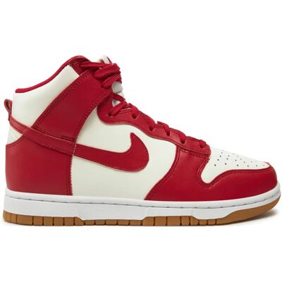 Nike Dunk High Skórzane Buty - Czerwony - Buty Nike Dunk High Skórzane Buty - Czerwony - Buty