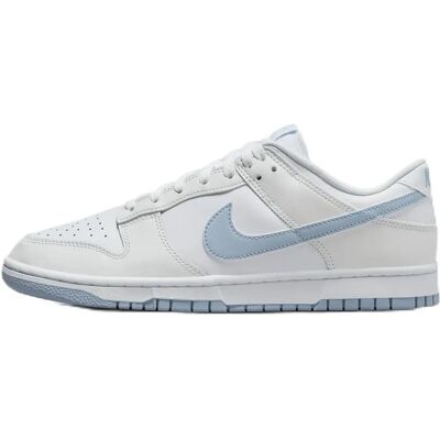Nike Dunk Low Retro Vit/Ljus Armory Blue - Sneakers Nike Dunk Low Retro Vit/Ljus Armory Blue - Sneakers