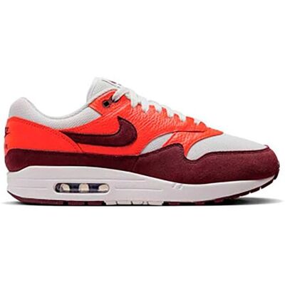 Nike Air Max 1 Blanc Burgundy Baskets - Baskets - Publicité Nike Air Max 1 Blanc Burgundy Baskets - Baskets - Publicité