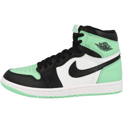 Nike Air Jordan 1 Retro High OG - hvid/grøn glød/sort Nike Air Jordan 1 Retro High OG - hvid/grøn glød/sort
