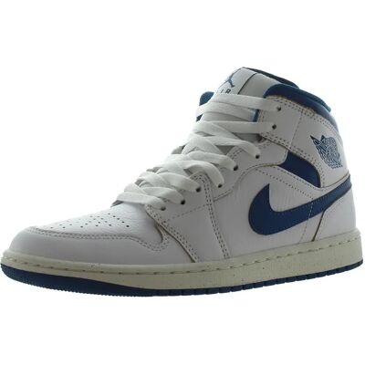 Nike Air Jordan 1 Mid SE Weiß/Blau Turnschuhe - Schuhe Nike Air Jordan 1 Mid SE Weiß/Blau Turnschuhe - Schuhe