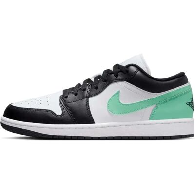 Nike Jordan Flerfarvede Air Jordan 1 Low Sneakers - Hvid/Sort-Grøn - Størrelse: US 9 Nike Jordan Flerfarvede Air Jordan 1 Low Sneakers - Hvid/Sort-Grøn - Størrelse: US 9