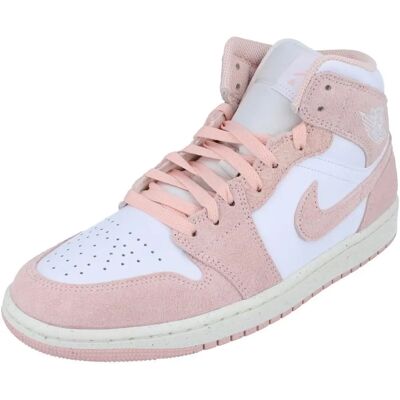 Jordan 1 Mid Herresko - Hvid - Sko Jordan 1 Mid Herresko - Hvid - Sko