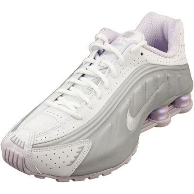 Nike Shox R4 Kvinder Hvide Sølv Træningssko - Mode Sko Nike Shox R4 Kvinder Hvide Sølv Træningssko - Mode Sko
