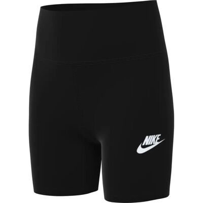 Nike Spodenki Dziecięce Classic Girls Wysoka Talia 5" - uniseks - CZARNO-BIAŁE Nike Spodenki Dziecięce Classic Girls Wysoka Talia 5" - uniseks - CZARNO-BIAŁE