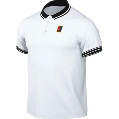 Polo de tenis Nike Court Heritage para hombre - Blanco S Polo de tenis Nike Court Heritage para hombre - Blanco S