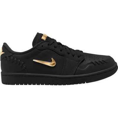 Jordan Wmns 1 Mm Low Sort/Metal Guld Sneakers Jordan Wmns 1 Mm Low Sort/Metal Guld Sneakers