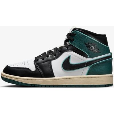 Nike Air Jordan 1 Mid SE Blanc/Vert - Baskets - Publicité Nike Air Jordan 1 Mid SE Blanc/Vert - Baskets - Publicité