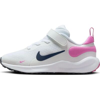 Nike Revolution 7 Chaussures de course pour enfants - Blanc/Rose - Publicité Nike Revolution 7 Chaussures de course pour enfants - Blanc/Rose - Publicité