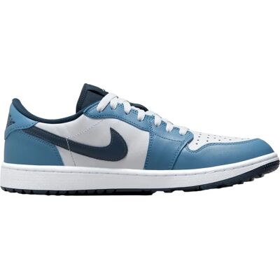 Nike Air Jordan 1 Low G Blå Hvid - Golf Sko Nike Air Jordan 1 Low G Blå Hvid - Golf Sko