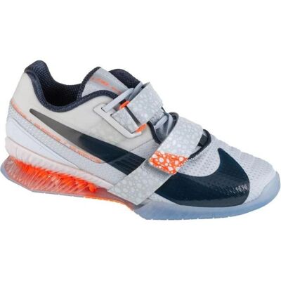 Nike Romaleos Blanc Noir Orange - Baskets - Publicité Nike Romaleos Blanc Noir Orange - Baskets - Publicité