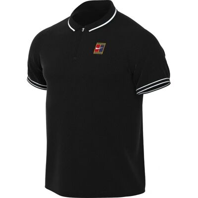 Nike Court Heritage Tennis Poloshirt - Schwarz - Enganliegend Nike Court Heritage Tennis Poloshirt - Schwarz - Enganliegend