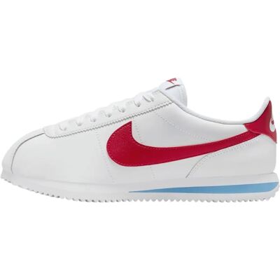 Nike W Cortez Leder Weiß/Varsity Red-Varsity Blue - Turnschuhe Nike W Cortez Leder Weiß/Varsity Red-Varsity Blue - Turnschuhe